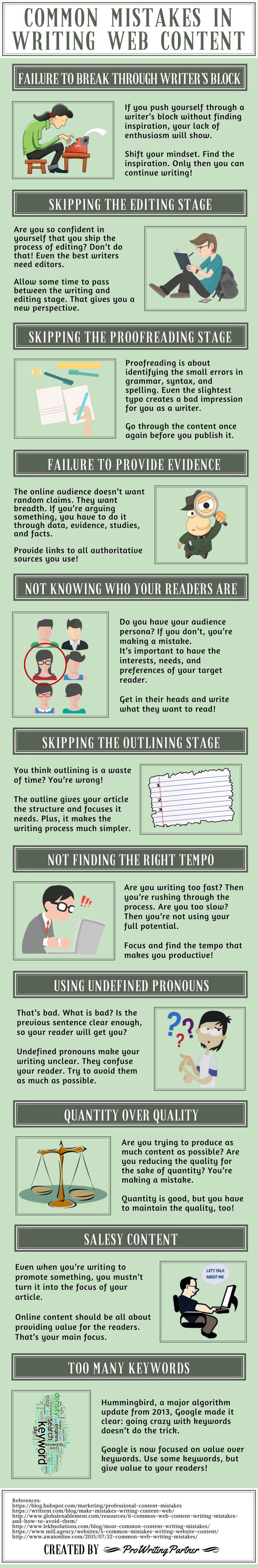 (Infographic) 11 Most Common Mistakes in Writing Web Content